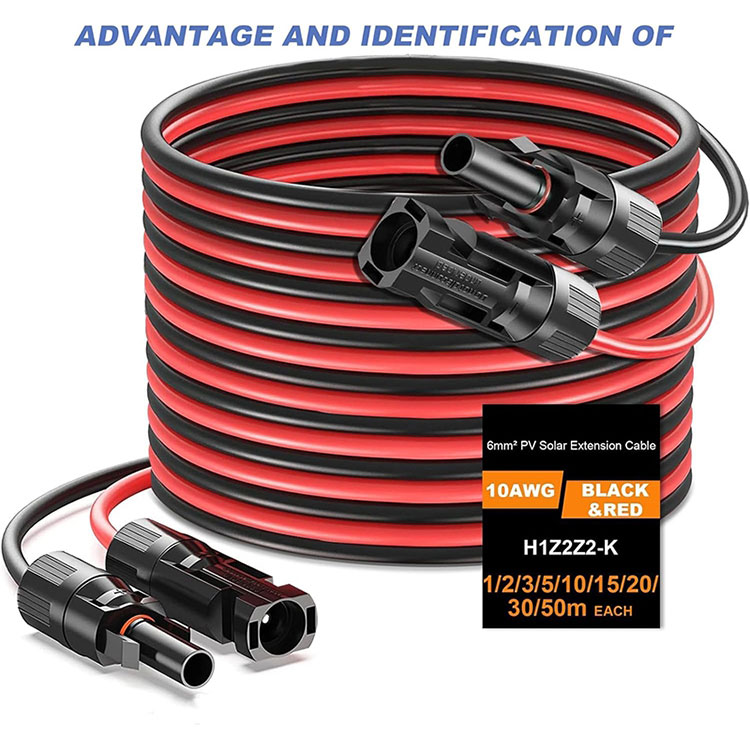 Dfin Dirett 10AWG Solar Extension Cable 50Ft