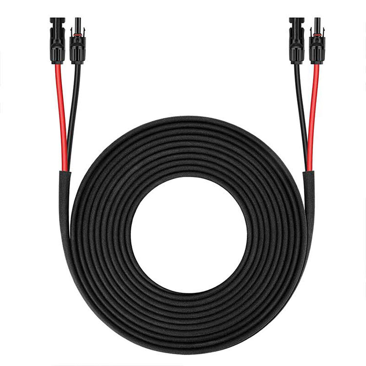 Solar Panel Estensjoni Cable-25FT 10AWG(6mm2) Solar Panel Wajer Twin